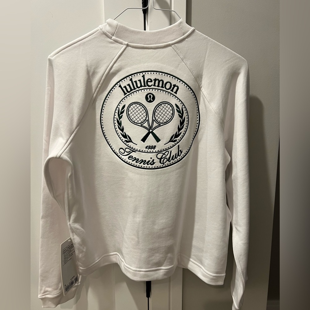 #66 Lululemon NWT Cotton French Terry Crewneck Pullover Tennis Club - Picture 5 of 8